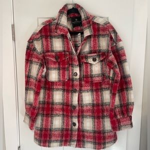 NWT Bagatelle Plaid Coat
